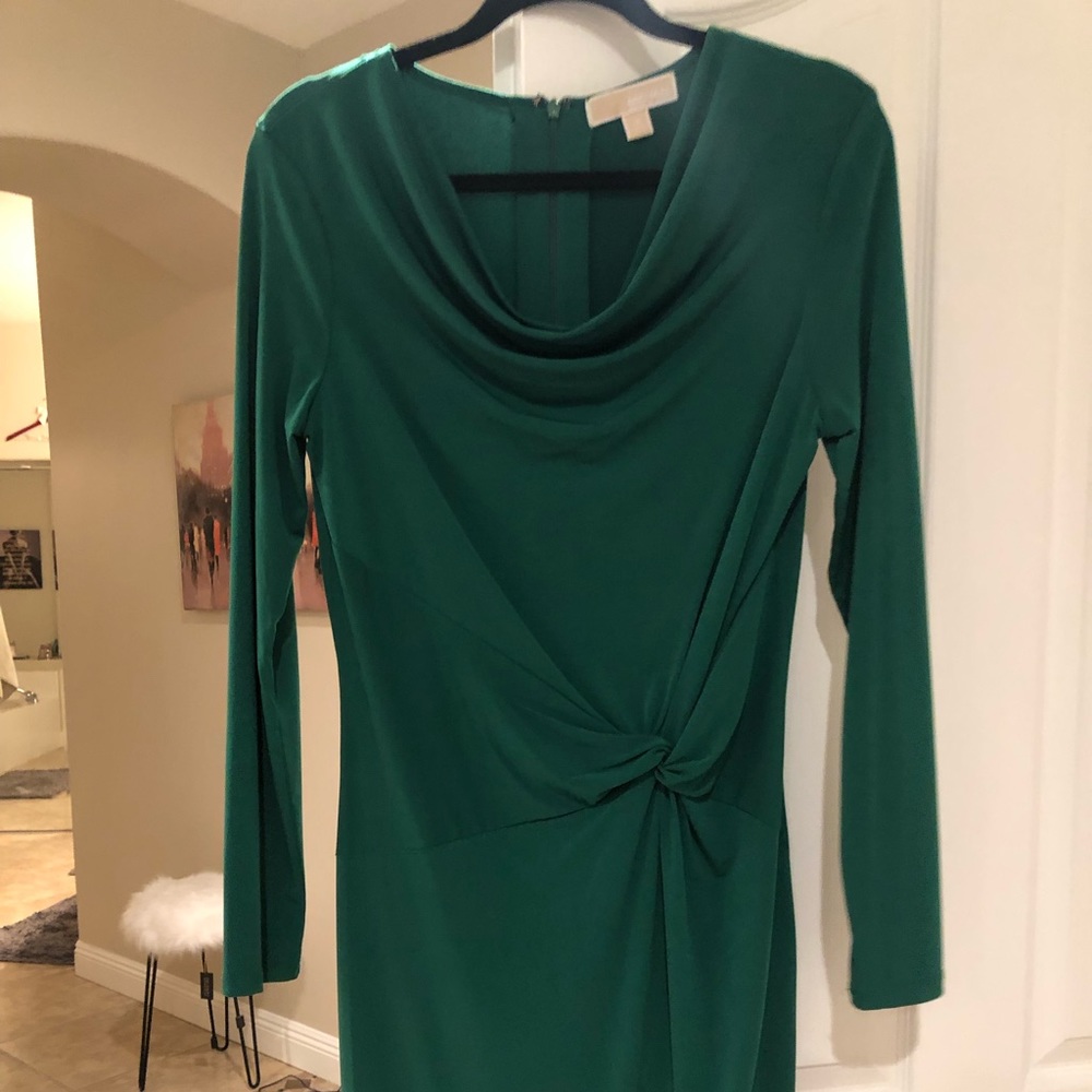 Michael Kors holiday Forest Green Dress
